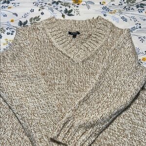 Chunky Knit V-Neck Sweater